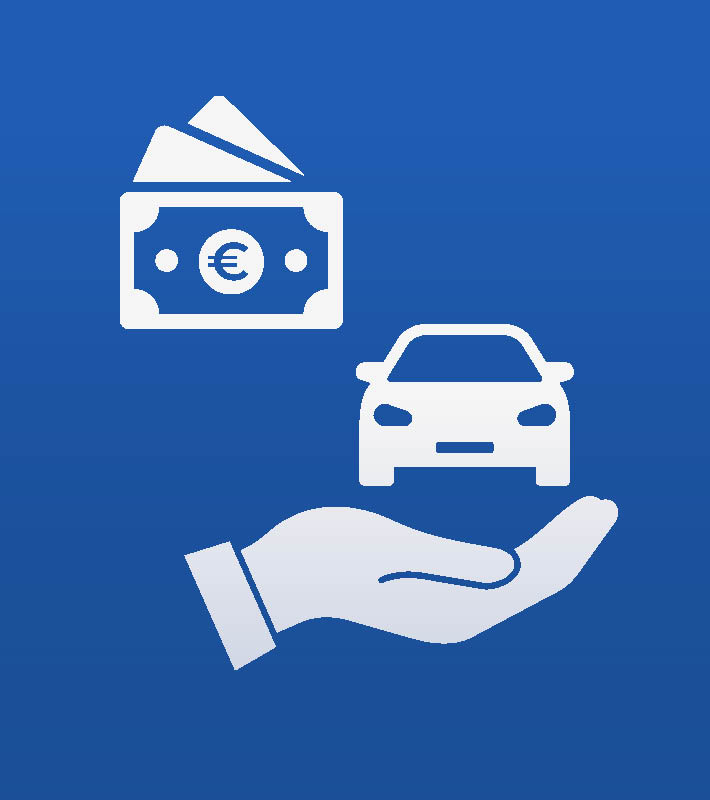 Mitarbeiter berwertet ein Fahrzeug